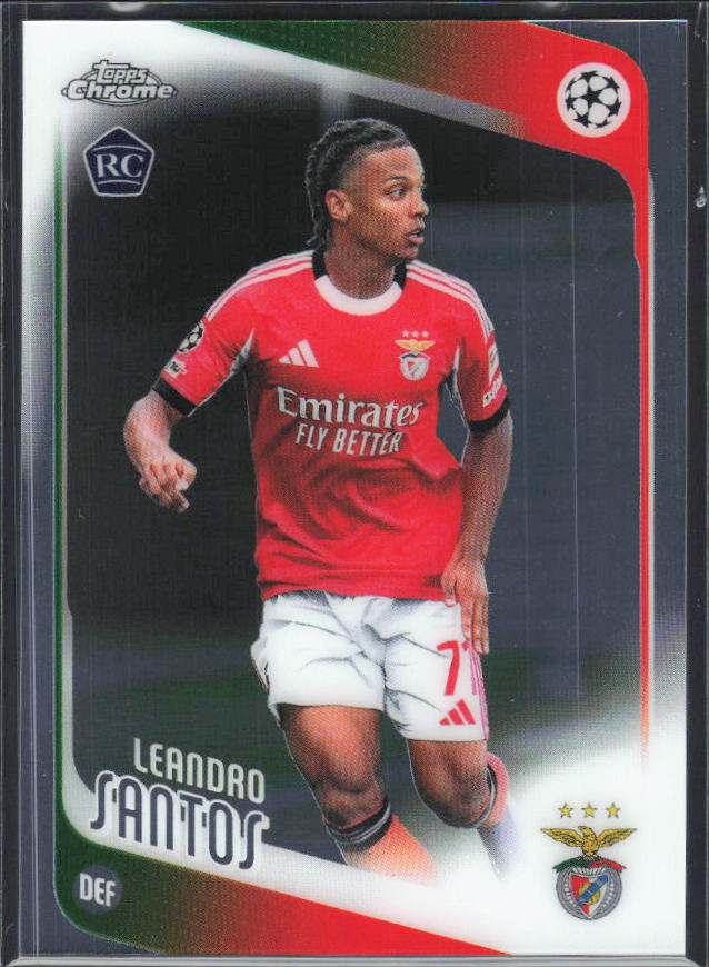 2025-26 Topps Chrome UEFA Club Competitions #160 Leandro Santos – framsida