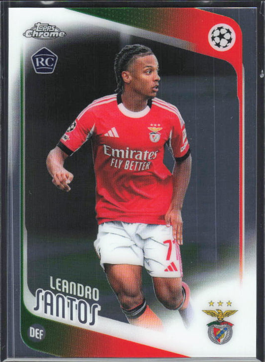 2025-26 Topps Chrome UEFA Club Competitions #160 Leandro Santos – framsida