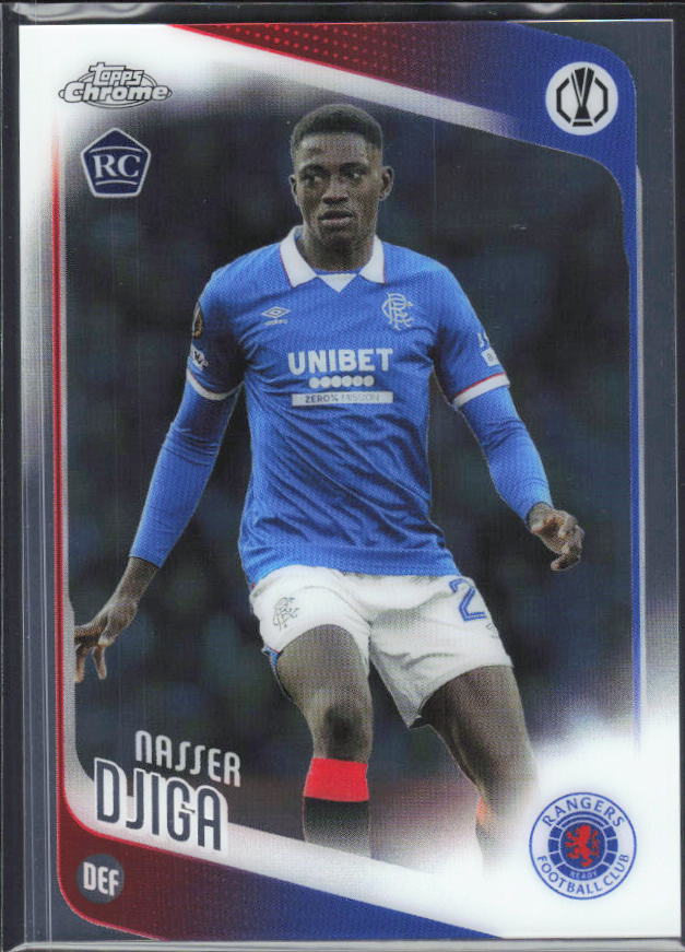 2025-26 Topps Chrome UEFA Club Competitions #140 Nasser Djiga – framsida