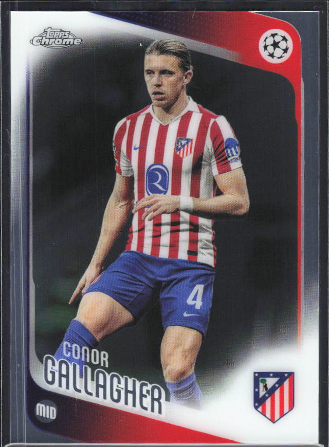 2025-26 Topps Chrome UEFA Club Competitions #189 Conor Gallagher – framsida