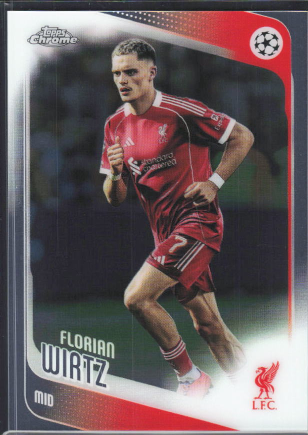 2025-26 Topps Chrome UEFA Club Competitions #74 Florian Wirtz – framsida