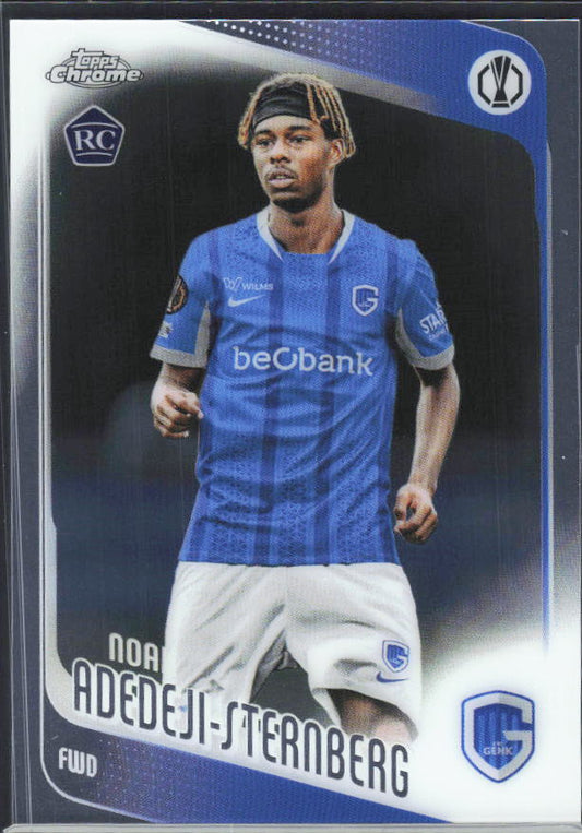 2025-26 Topps Chrome UEFA Club Competitions #122 Noah Adedeji-Sternberg – framsida
