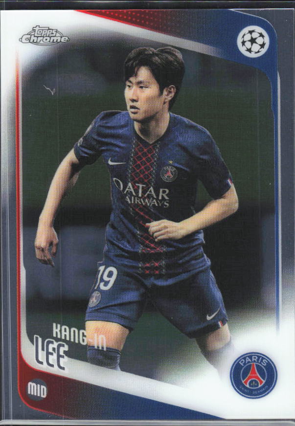 2025-26 Topps Chrome UEFA Club Competitions #185 Kang-in Lee – framsida