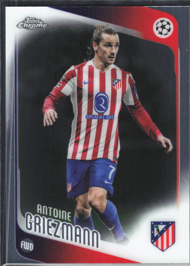 2025-26 Topps Chrome UEFA Club Competitions #82 Antoine Griezmann – framsida