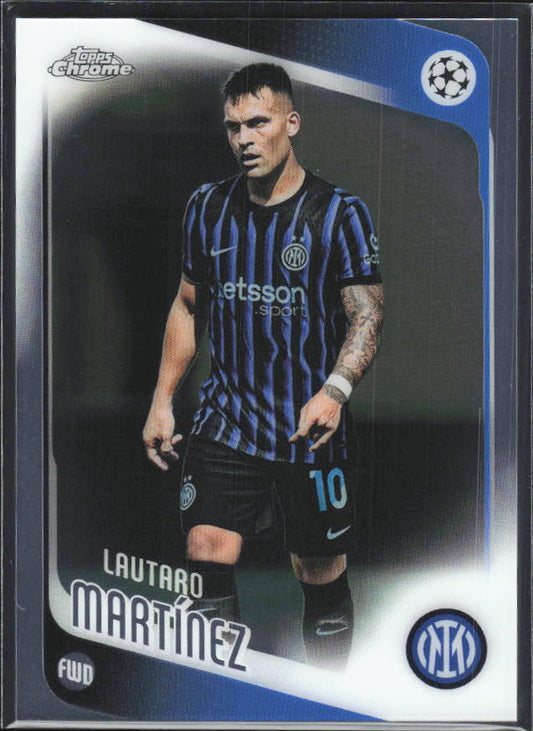 2025-26 Topps Chrome UEFA Club Competitions #156 Lautaro Martínez – framsida