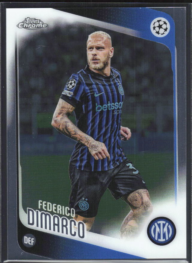 2025-26 Topps Chrome UEFA Club Competitions #37 Federico Dimarco – framsida