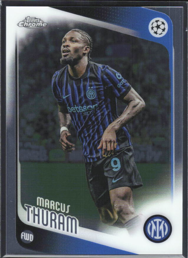 2025-26 Topps Chrome UEFA Club Competitions #48 Marcus Thuram – framsida