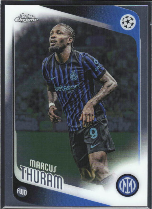 2025-26 Topps Chrome UEFA Club Competitions #48 Marcus Thuram – framsida