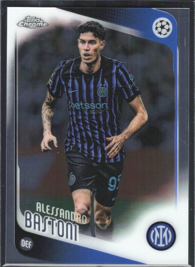 2025-26 Topps Chrome UEFA Club Competitions #143 Alessandro Bastoni – framsida