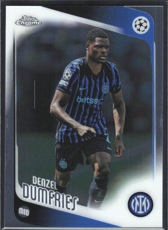 2025-26 Topps Chrome UEFA Club Competitions #145 Denzel Dumfries – framsida