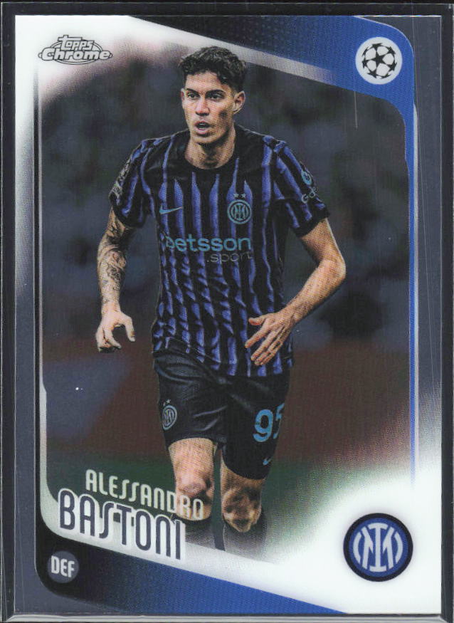 2025-26 Topps Chrome UEFA Club Competitions #143 Alessandro Bastoni – framsida