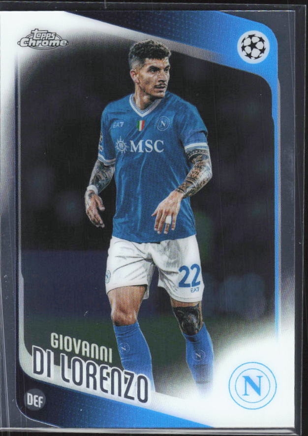 2025-26 Topps Chrome UEFA Club Competitions #77 Giovanni Di Lorenzo – framsida