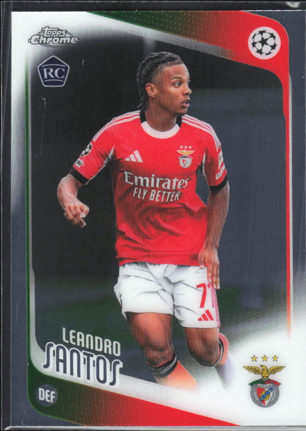 2025-26 Topps Chrome UEFA Club Competitions #160 Leandro Santos – framsida