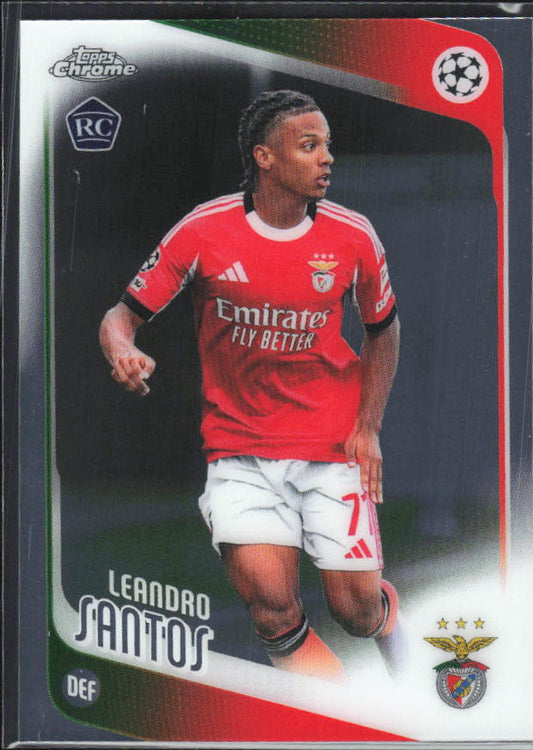 2025-26 Topps Chrome UEFA Club Competitions #160 Leandro Santos – framsida