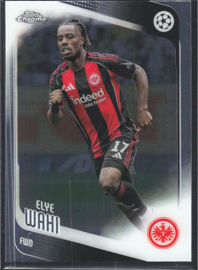 2025-26 Topps Chrome UEFA Club Competitions #61 Elye Wahi – framsida