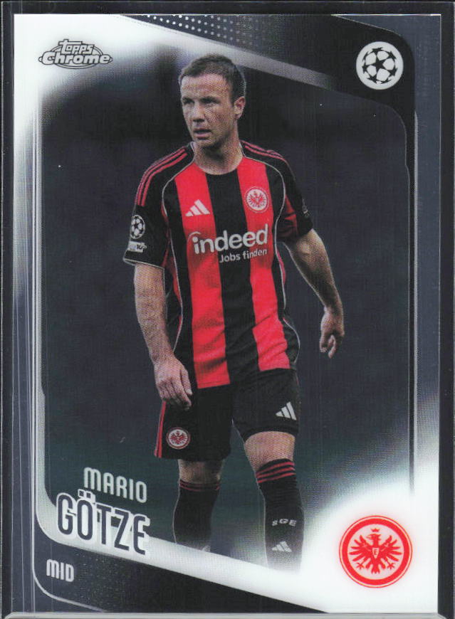 2025-26 Topps Chrome UEFA Club Competitions #162 Mario Götze – framsida