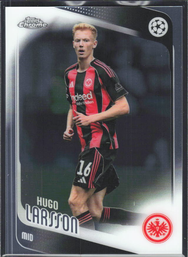 2025-26 Topps Chrome UEFA Club Competitions #36 Hugo Larsson – framsida
