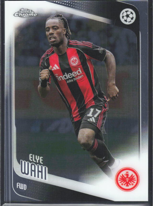 2025-26 Topps Chrome UEFA Club Competitions #61 Elye Wahi – framsida