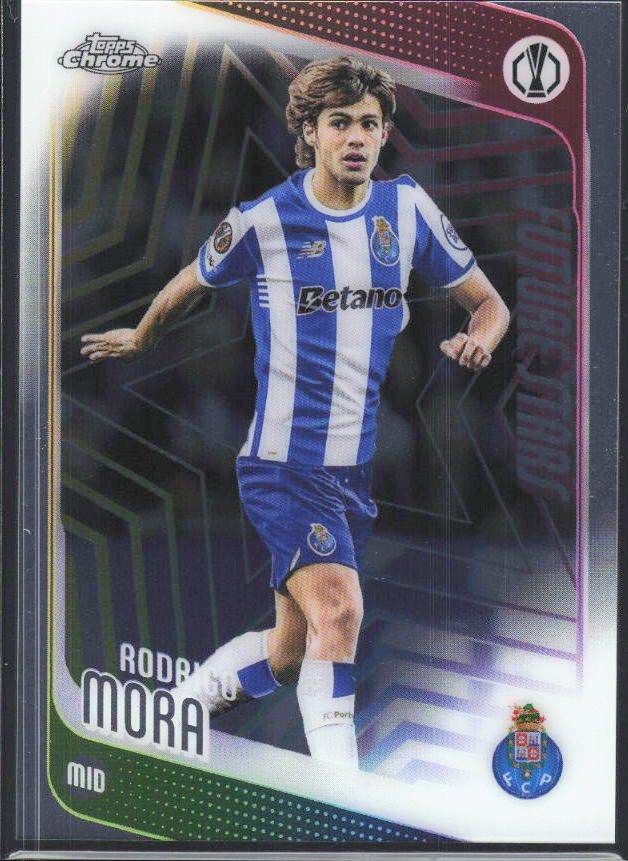 2025-26 Topps Chrome UEFA Club Competitions #83 Rodrigo Mora – framsida