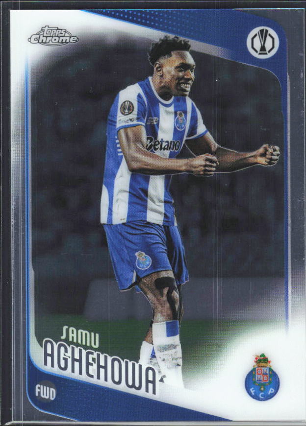 2025-26 Topps Chrome UEFA Club Competitions #133 Samu Aghehowa – framsida