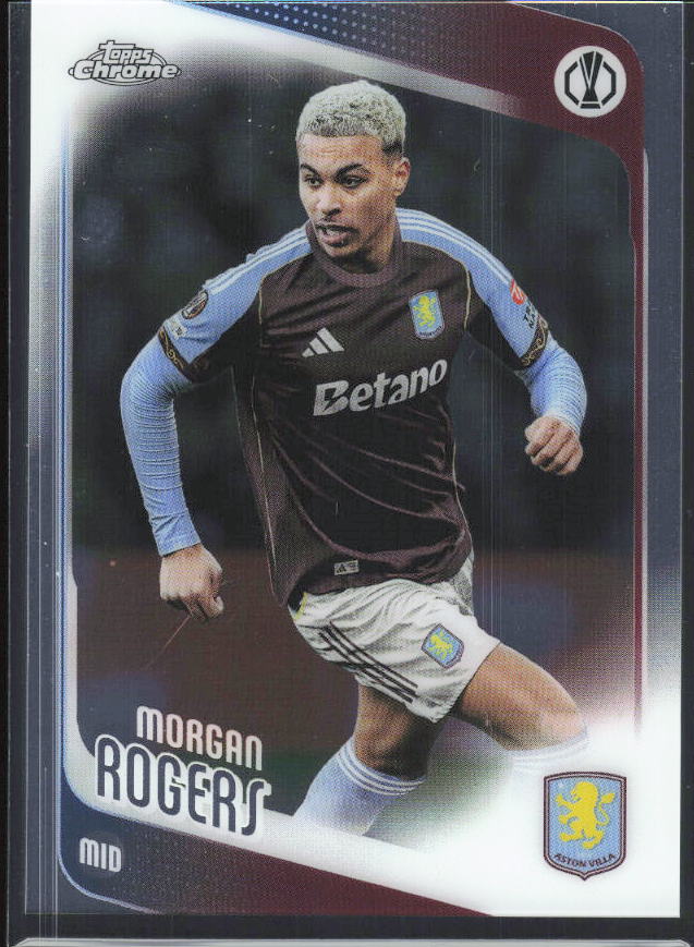 2025-26 Topps Chrome UEFA Club Competitions #197 Morgan Rogers – framsida