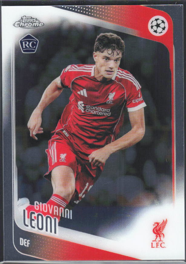 2025-26 Topps Chrome UEFA Club Competitions #73 Giovanni Leoni – framsida