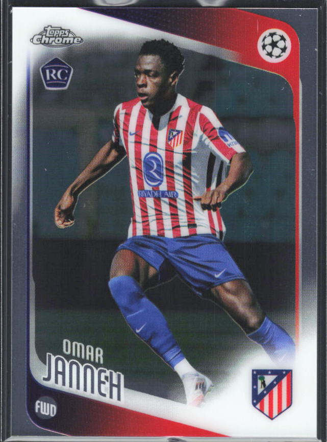 2025-26 Topps Chrome UEFA Club Competitions #137 Omar Janneh – framsida