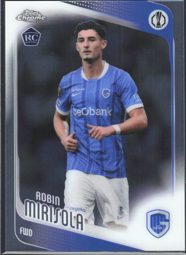 2025-26 Topps Chrome UEFA Club Competitions #26 Robin Mirisola – framsida