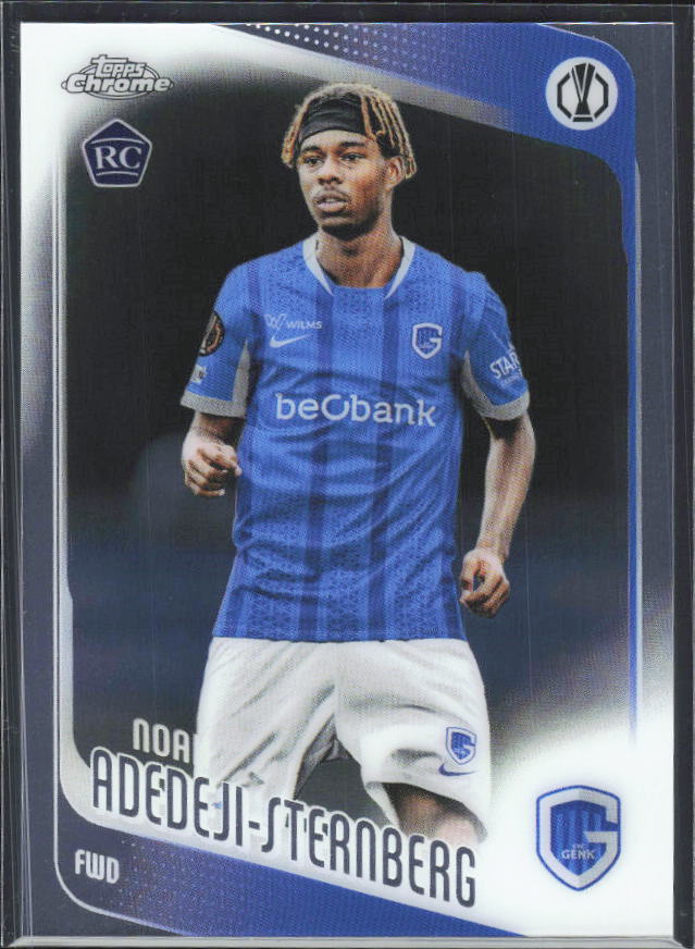 2025-26 Topps Chrome UEFA Club Competitions #122 Noah Adedeji-Sternberg – framsida
