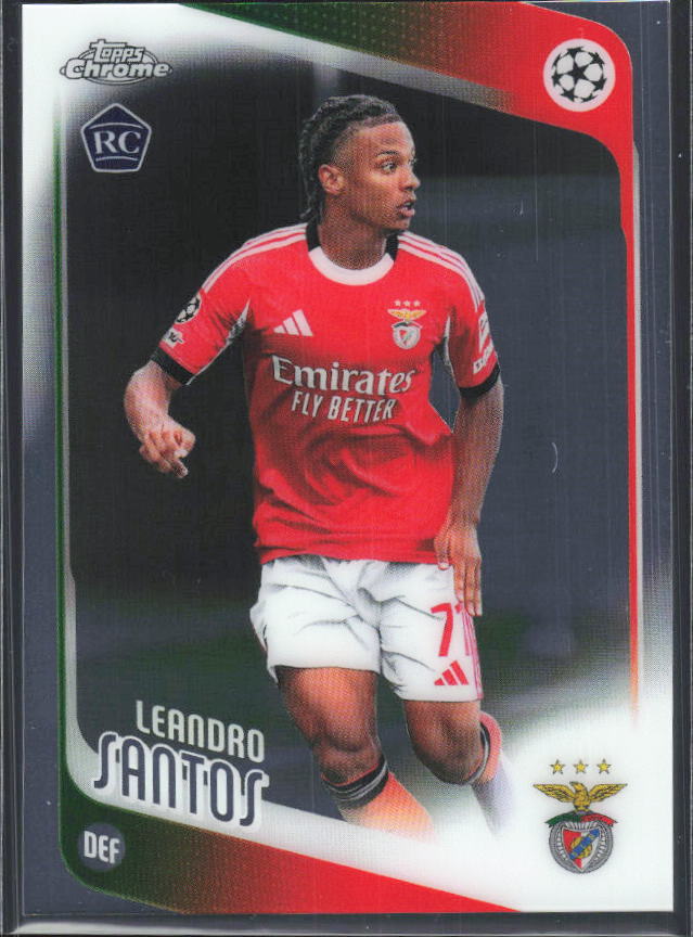 2025-26 Topps Chrome UEFA Club Competitions #160 Leandro Santos – framsida