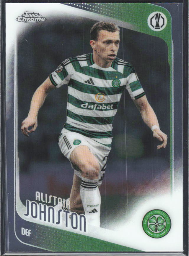2025-26 Topps Chrome UEFA Club Competitions #148 Alistair Johnston – framsida