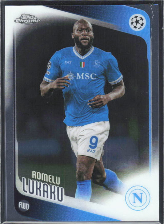 2025-26 Topps Chrome UEFA Club Competitions #76 Romelu Lukaku – framsida