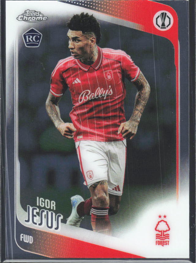 2025-26 Topps Chrome UEFA Club Competitions #161 Igor Jesus – framsida