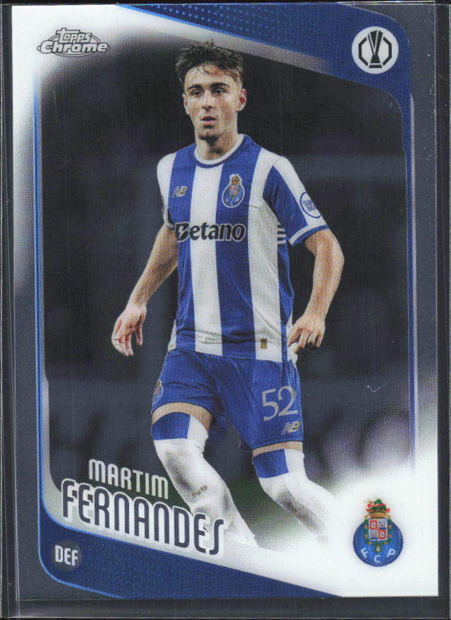 2025-26 Topps Chrome UEFA Club Competitions #62 Martim Fernandes – framsida
