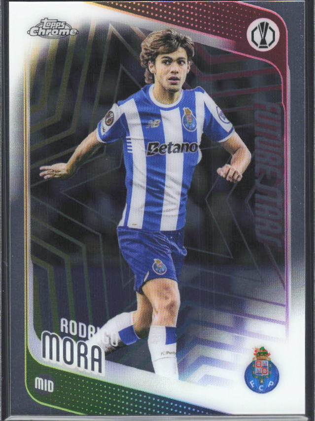 2025-26 Topps Chrome UEFA Club Competitions #83 Rodrigo Mora – framsida