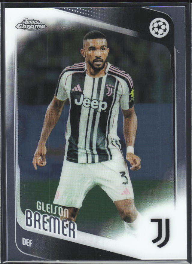 2025-26 Topps Chrome UEFA Club Competitions #152 Gleison Bremer – framsida
