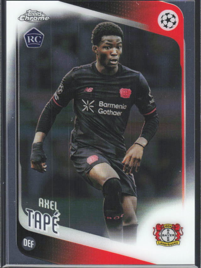 2025-26 Topps Chrome UEFA Club Competitions #9 Axel Tapé – framsida