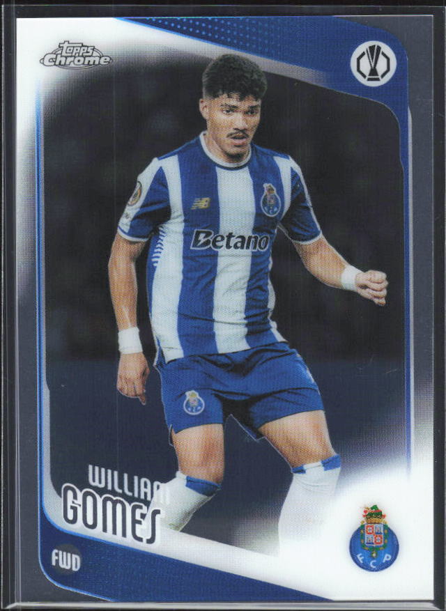 2025-26 Topps Chrome UEFA Club Competitions #50 William Gomes – framsida