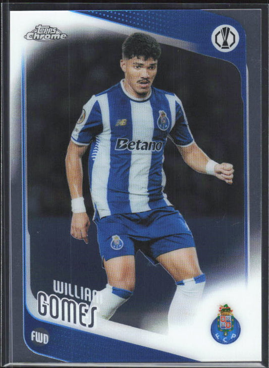 2025-26 Topps Chrome UEFA Club Competitions #50 William Gomes – framsida