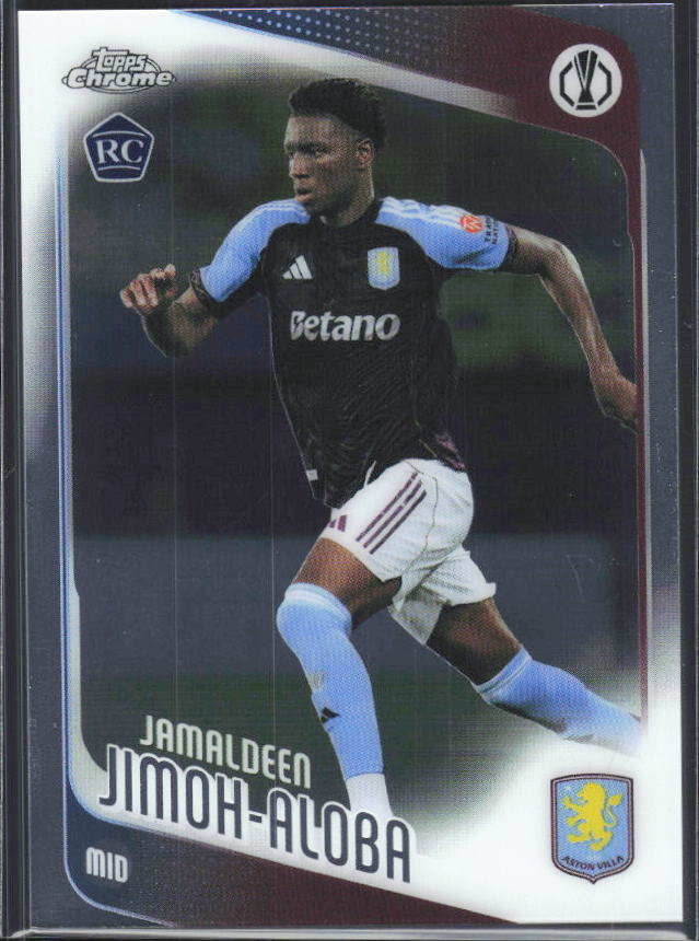 2025-26 Topps Chrome UEFA Club Competitions #8 Jamaldeen Jimoh-Aloba – framsida