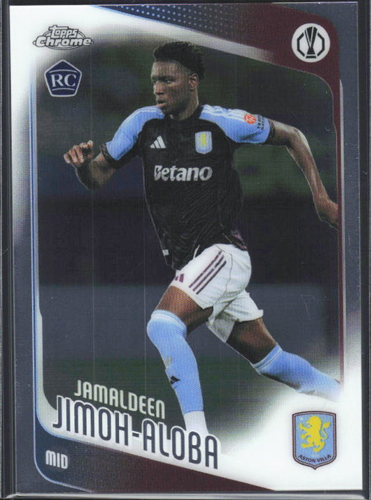 2025-26 Topps Chrome UEFA Club Competitions #8 Jamaldeen Jimoh-Aloba – framsida