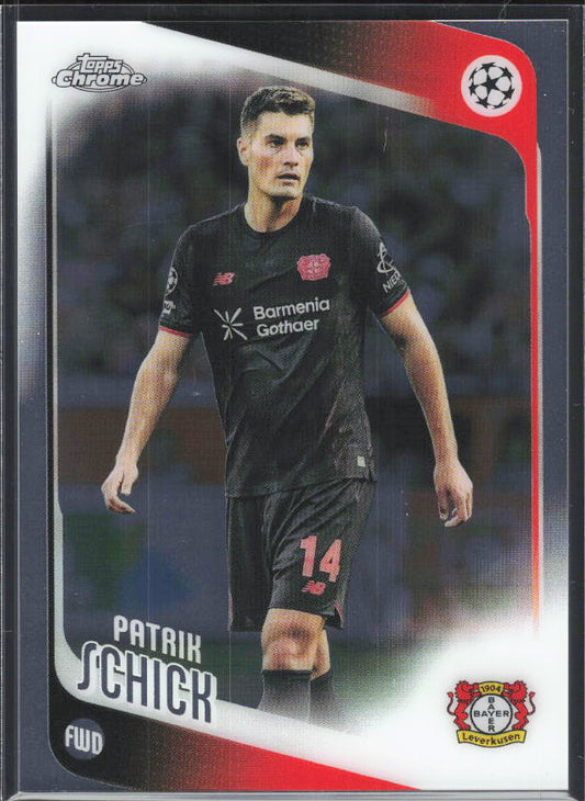 2025-26 Topps Chrome UEFA Club Competitions #153 Patrik Schick – framsida