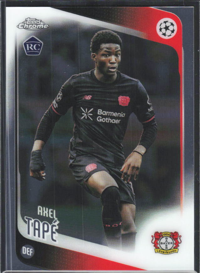 2025-26 Topps Chrome UEFA Club Competitions #9 Axel Tapé – framsida