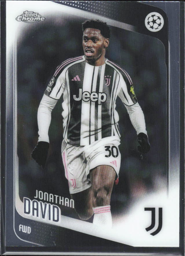2025-26 Topps Chrome UEFA Club Competitions #17 Jonathan David – framsida