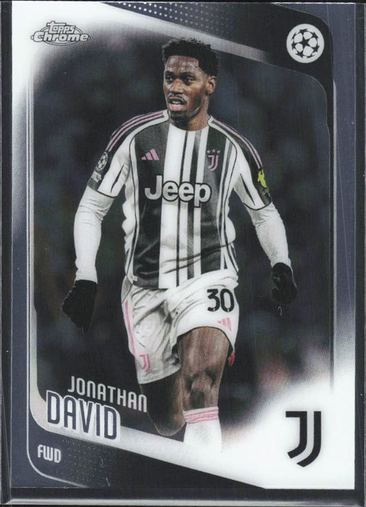 2025-26 Topps Chrome UEFA Club Competitions #17 Jonathan David – framsida
