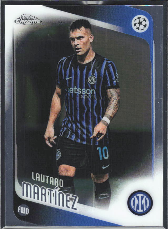 2025-26 Topps Chrome UEFA Club Competitions #156 Lautaro Martínez – framsida