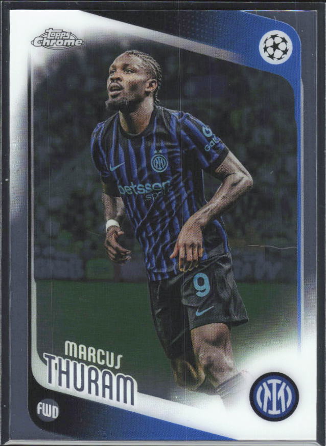 2025-26 Topps Chrome UEFA Club Competitions #48 Marcus Thuram – framsida