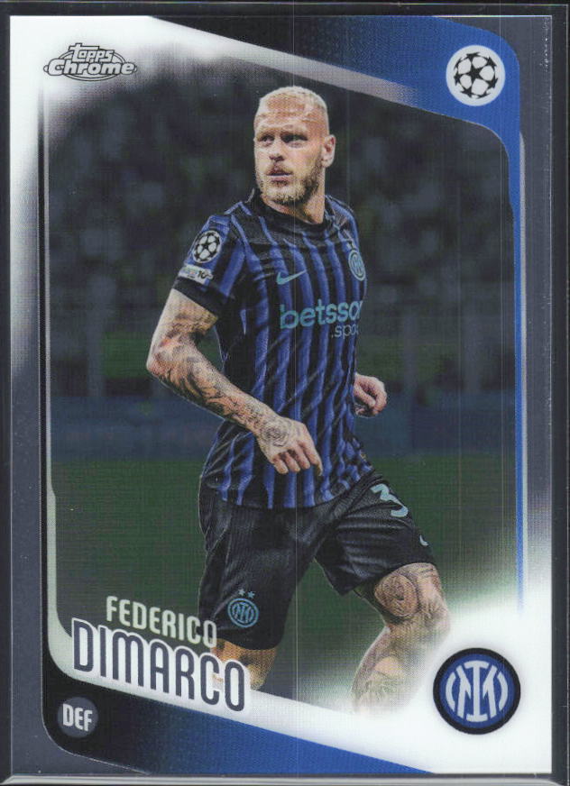 2025-26 Topps Chrome UEFA Club Competitions #37 Federico Dimarco – framsida