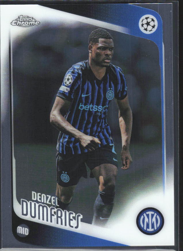 2025-26 Topps Chrome UEFA Club Competitions #145 Denzel Dumfries – framsida