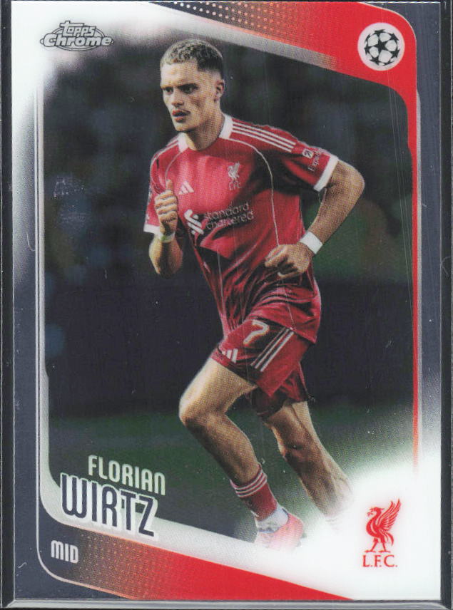 2025-26 Topps Chrome UEFA Club Competitions #74 Florian Wirtz – framsida